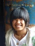 Dívka z horského kmene poblíž Pai, severní Thajsko