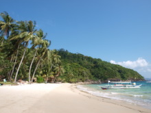 Filipíny - pláž na ostrově Cacnipa