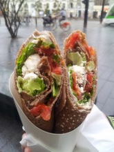 Nantes - palačinkový wrap z fastfoodu