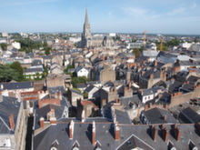 Nantes - pohled na katedrálu
