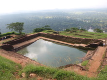 Sigiriya - bazének nahoře