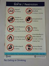 Co se smí a co se nesmí v bangkokském metru Co se smí a co se nesmí v bangkokském metru