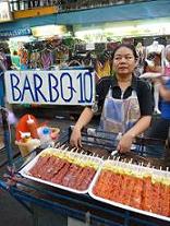 BBQ po thajsku - Khaosan Road, Bangkok BBQ po thajsku - Khaosan Road, Bangkok