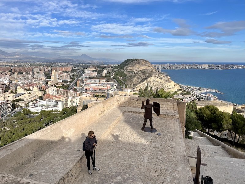Výhled z hradu v Alicante