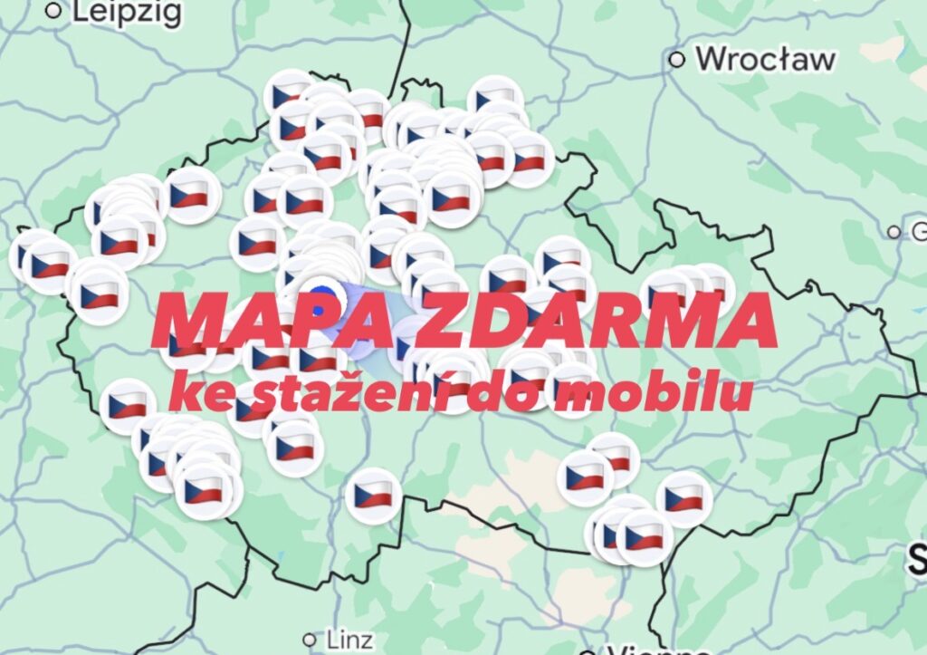 Mapa Česko zdarma ke stažení