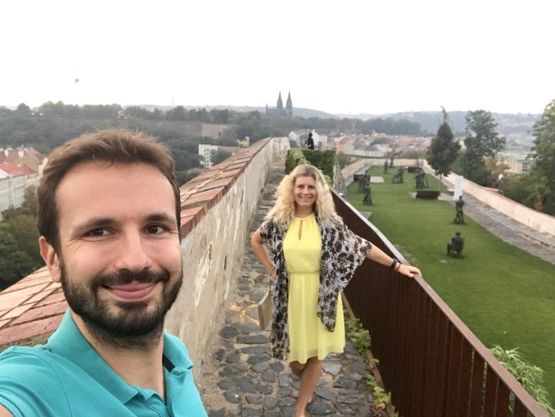 Walk around Bastion U Božích muk with a view towards Vyšehrad